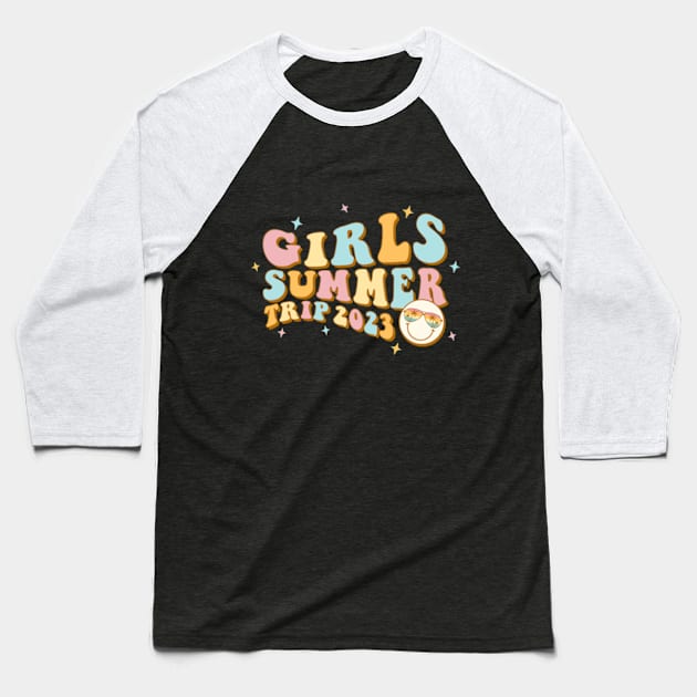 Girls Trip 2023 Baseball T-Shirt by Jet Set Mama Tee